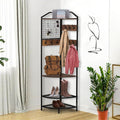 Corner Hall Tree Bench Shoe Storage Rack