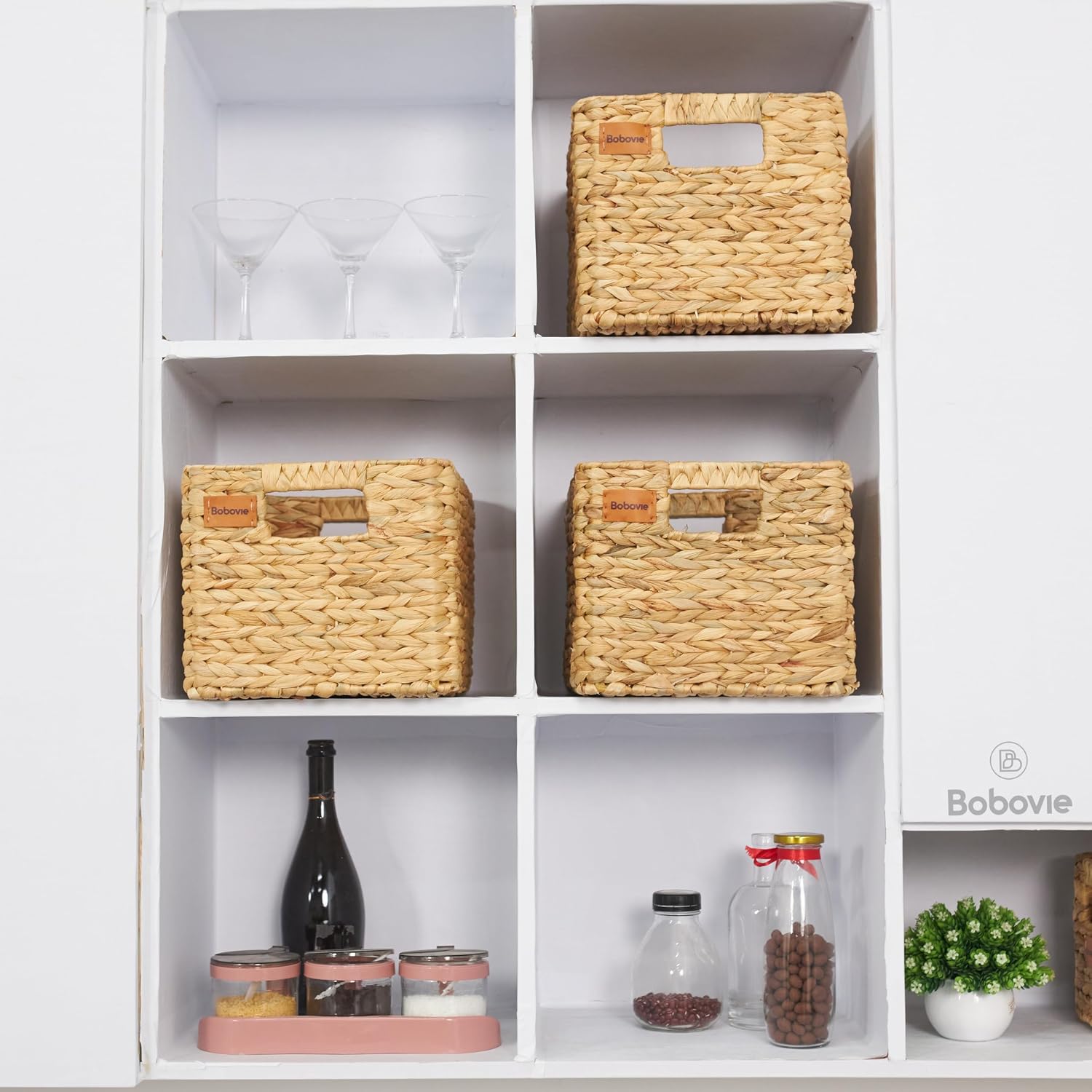 3 Pack Hyacinth Wicker Baskets