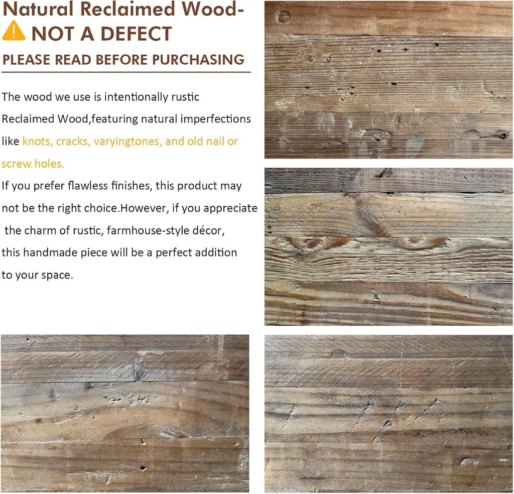 43.3" Reclaimed Wood Storage Bench