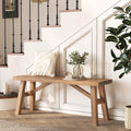 43" Natural Handcrafted Wood Bench