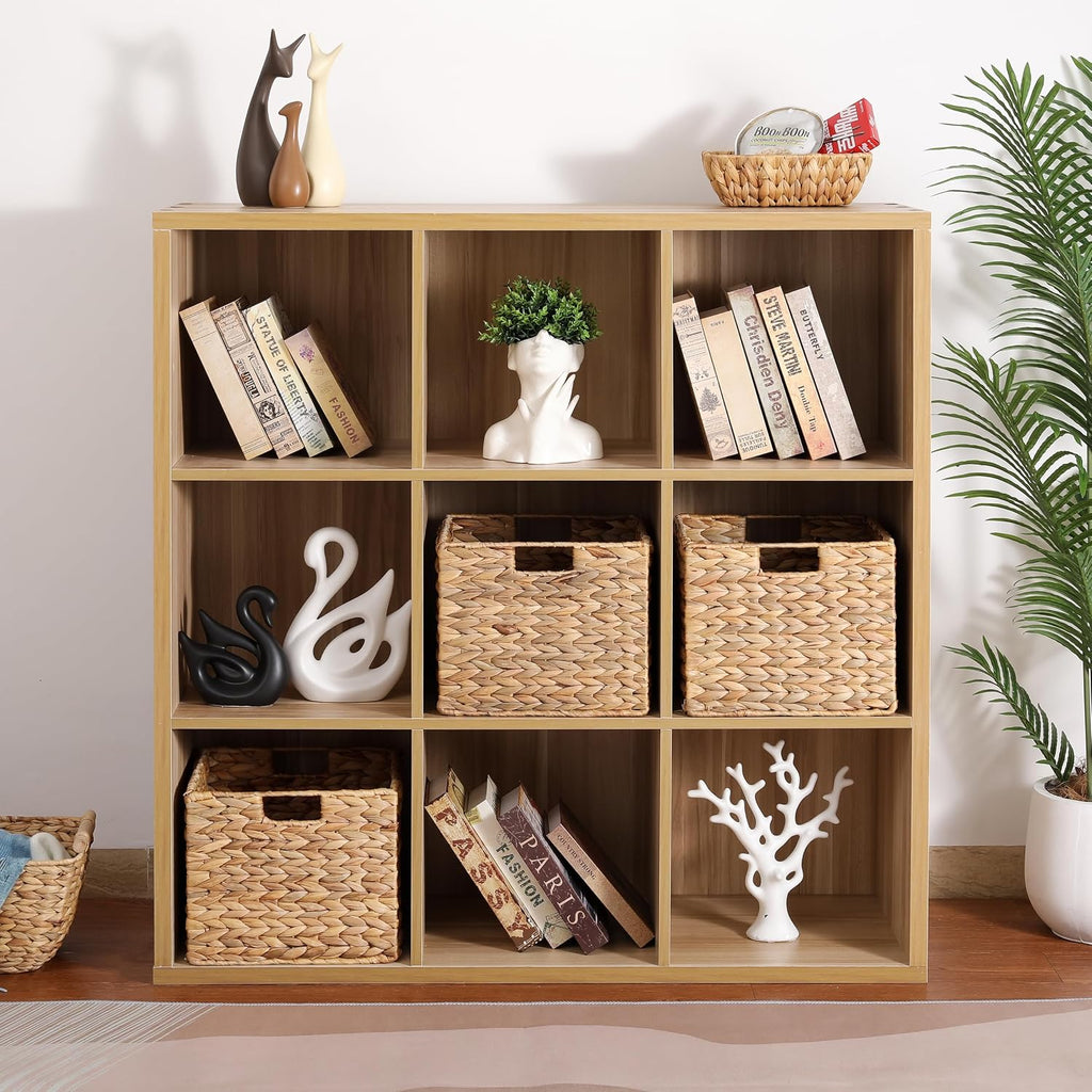 4 Pack Foldable Hyacinth Cube Baskets